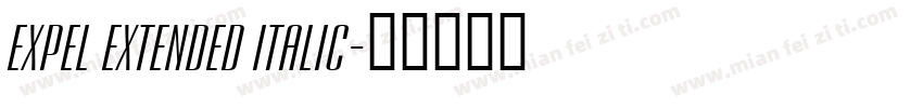 Expel Extended Italic字体转换